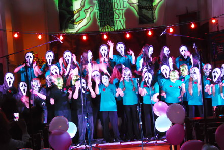 Dazzle the musical Ghost Train scene